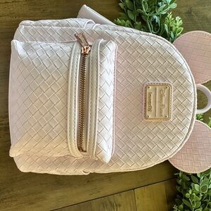 Loungefly Pink Woven Backpack
